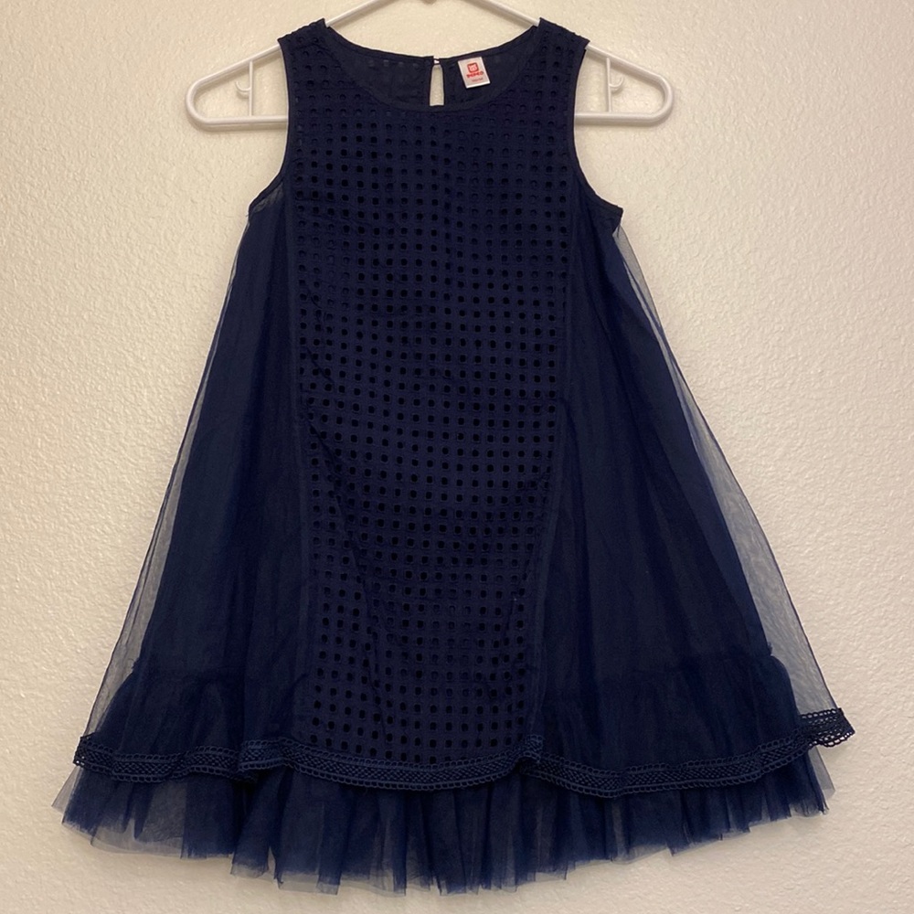 Pepco, navy blue dress, size 140/64 (girls size 10)